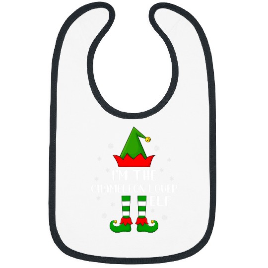 Chameleon Pet Matching Family Funny Im The Chameleon Lover Elf Christmas Bibs