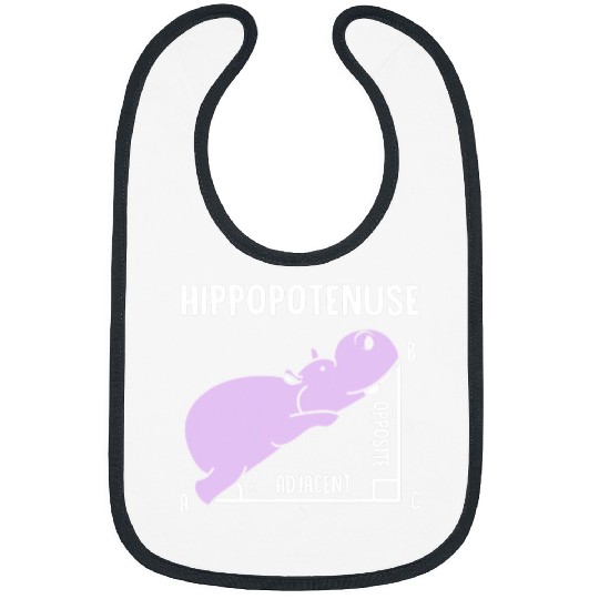 Hippo Pet Geometry Math Humor Hypotenuse Hippopotenuse 1 Bibs