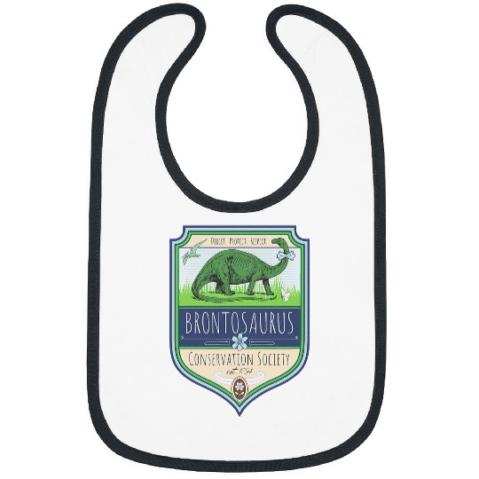 Dinosaur Pet Brontosaurus Conservative Society Cool Bibs