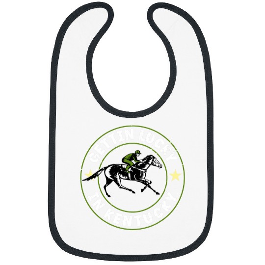 Horse Pet vintages Getting Lucky In Kentucky Funny Horse Racing Bibs