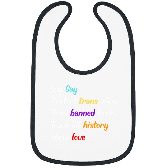 Book Fun Say Gay Protect Trans Kids Read Banned Books Teach History 8 Bibs
