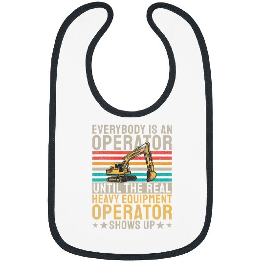 Excavator Fun The Real Operator Construction Workers Construction Site Excavator Driver 2 Bibs