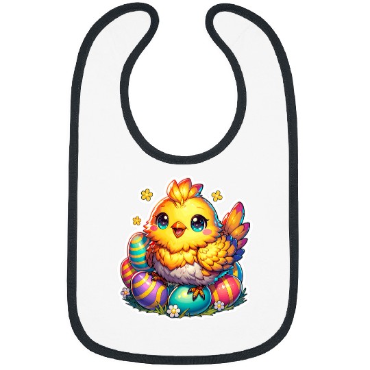 Chicken Pet Chick Easter Egg Hunt Cute Easter Chick Kawaii Chick Bibs