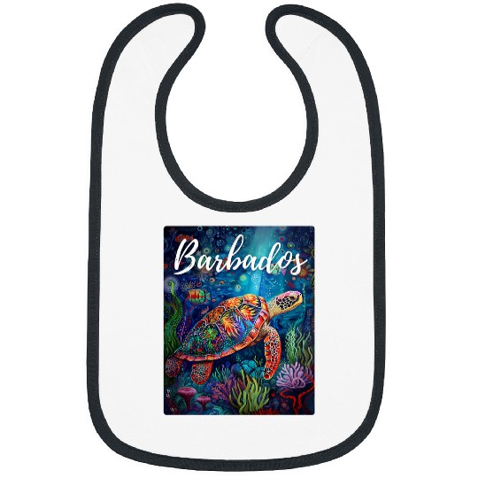 Turtle Pet Barbados Sea Turtle West Indies Snorkeling Diving Ocean Bibs
