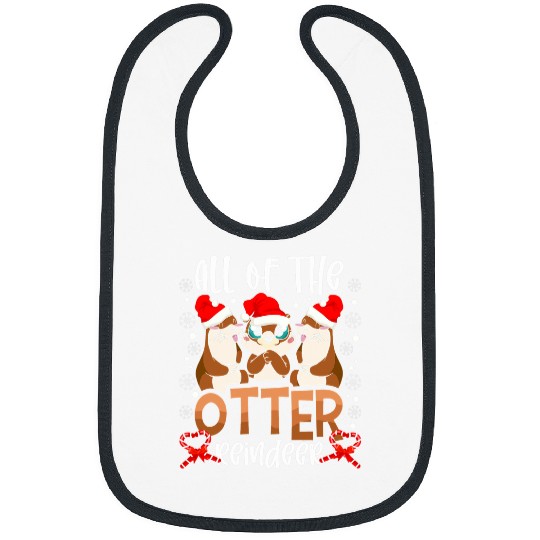 Otter Pet Otter Reindeer Deer Christmas xmass Tree Magic Lover Santa Bibs
