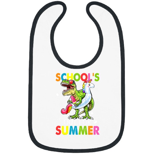 Dinosaur Pet vintages Last Day Of School Dinosaur Schools Out For Summer Bibs