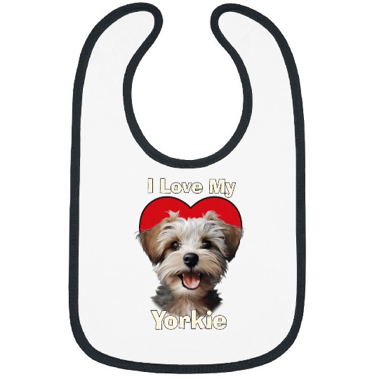 Yorkshire Pet I Love My Yorkie Yorkshire Terrier Puppy Bibs