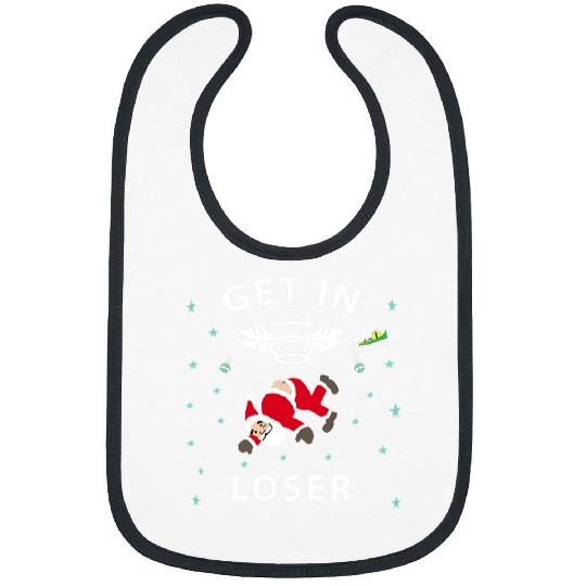 Aliens UFO xmass Santa Posed as an Alien Christmas Bibs