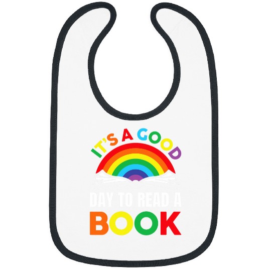 Book Fun Rainbow Reading It s a Good Day to Read a Book Teacher Bibs