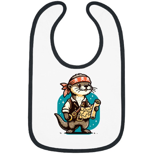 Otter Pet Otter Pirates Treasure Hunt Bibs