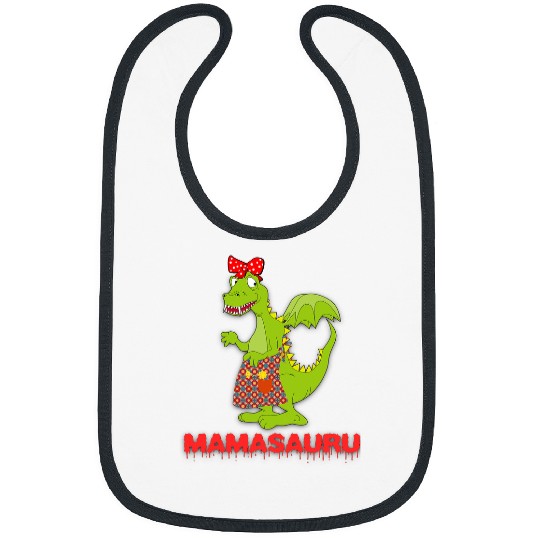 Dinosaur Pet Mothers Day Mamasaurus Funny T rexs Dinosaur for Mama Saurus Bibs