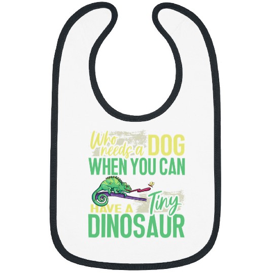 Chameleon Pet Lizard Reptile Herpetologist 2 Bibs