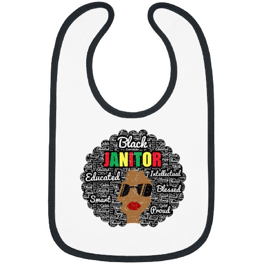 Janitor Black History Month For Women Bibs