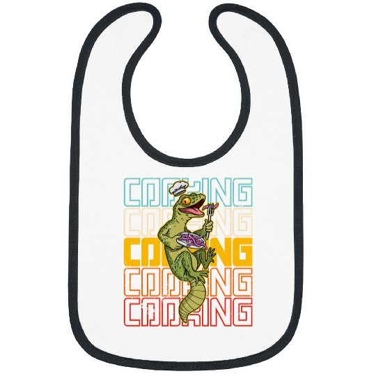 Komodo Pet Cooking chefs hat lizard reptile kitchen restaurant kids Bibs