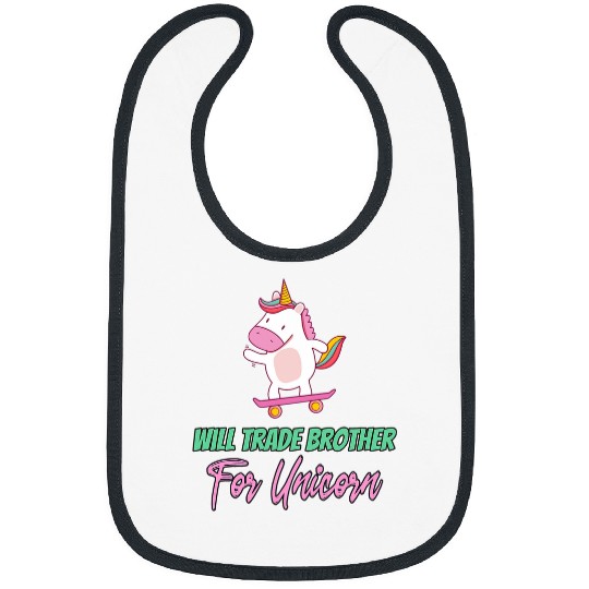 Unicorn Pet Family Siblings Pony Love Sister Trade Brother For Unicorn 2 Bibs
