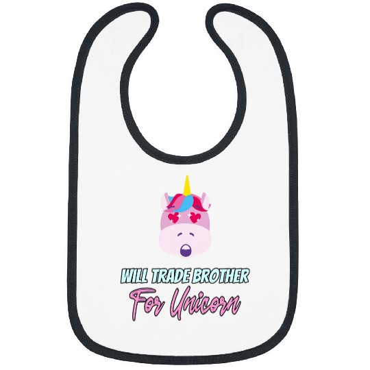 Unicorn Pet Family Siblings Pony Love Sister Trade Brother For Unicorn 4 Bibs