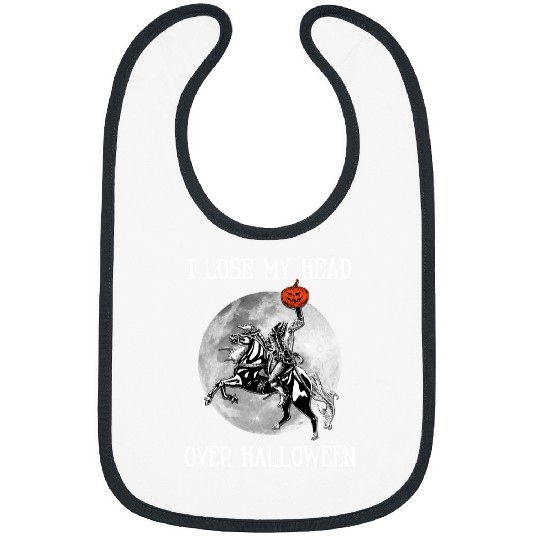 Horse Pet vintages Halloween Headless Horseman Men Women Bibs