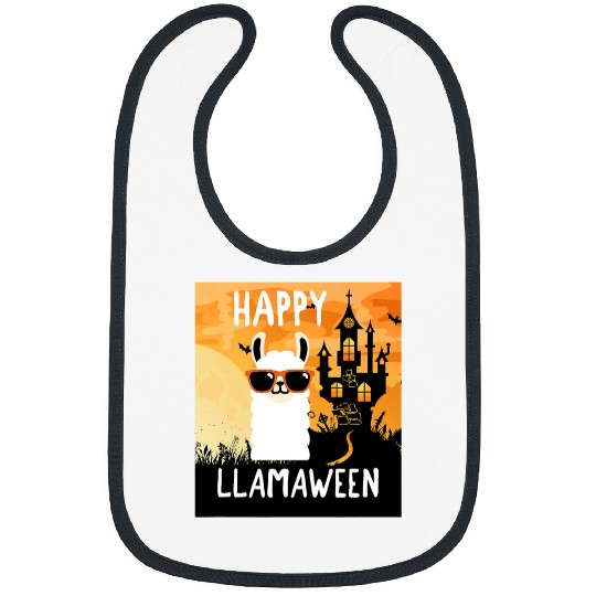 Llama Pet Happy Llamaween Haunted House Llama Costume Bibs
