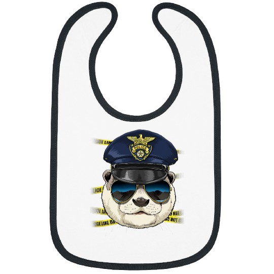 Otter Pet Otter Police Wildlife Otter Aquatic Animal Lover 08 Bibs