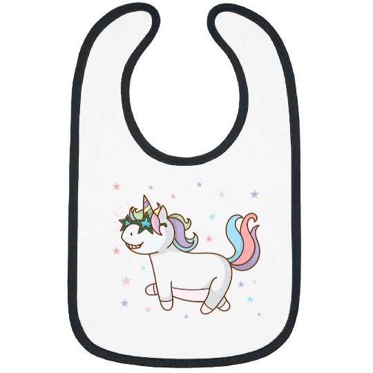 Unicorn Pet Fantasy Horse Unicorn with Star Glasses Bibs