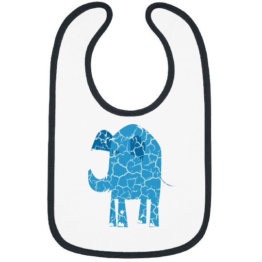 Elephant Mammal Zoo Animal Trip Favorite Animals Elephant Distressed Bibs