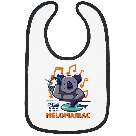 Koala Pet DJ Mixing Melomaniac for Music lovers Bibs