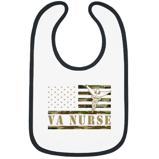 nurses Job American Flag VA nurses nursess Nursing Student Bibs