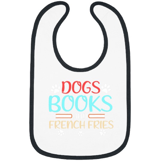 Book Fun Dogs Books and French Fries Bibs