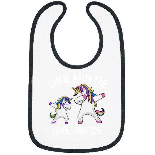 Unicorn Pet LIKE AUNTIE LIKE NIECE 5 Bibs