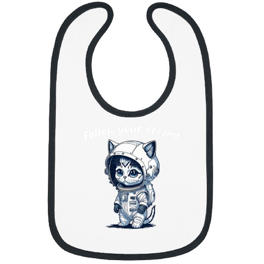 Astronaut Job Space Cat A Feline Astronauts Journey Bibs