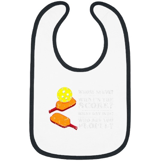 Sport Pickleball Whats the Score What day is it Who are you Funny Pickleball Bibs