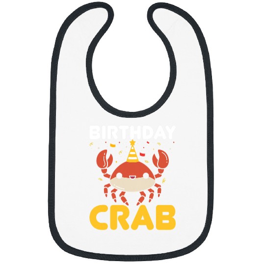 Fishing Fun Crabs Funny Birthday Crab Kids Crabbing Hunting Fishing Crabs Bibs