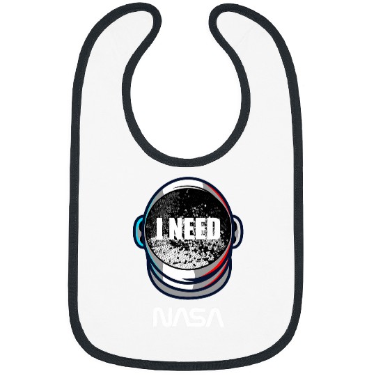 Astronaut Job NASA I Need My Space Retro Moon Landing Astronaut Bibs