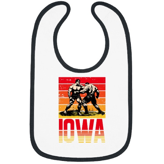 Sport Wrestling Iowa Wrestling Retro vintages State Wrestling Bibs