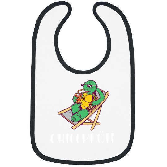 Turtle Pet Chill toad funny turtle motif for real chillers Bibs
