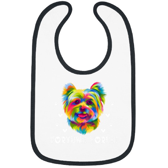 Yorkshire Pet Fortune Yorkie Funny Yorkshire Terrier Humor Toy Size Dog 4 Bibs