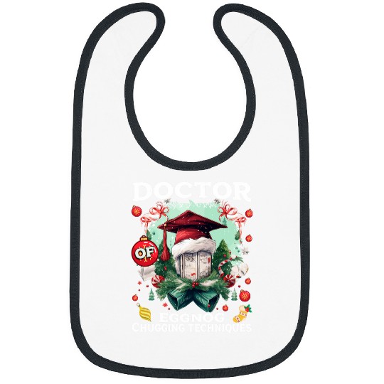 Doctor of Eggnog Chugging Techniques Christmas Dad Bod Funny Bibs