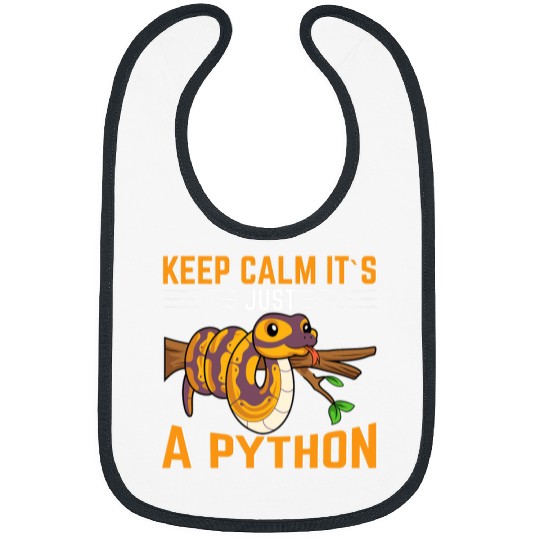 Python Pet Keep Calm Its Just A Python Bibs