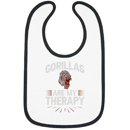 Gorilla Pet Animal Quote Monkey Habitat Silverback Western 34 Bibs