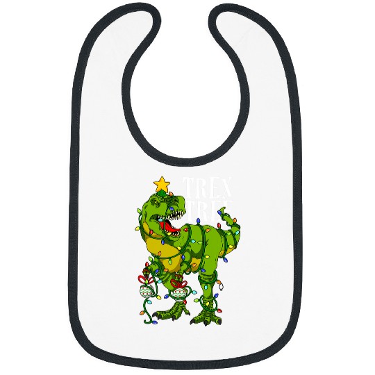 Dinosaur Pet Tree rexs With Christmas Balls And Lighting Bibs