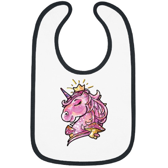 Unicorn Pet Watercolor Royal Unicorn103 Bibs