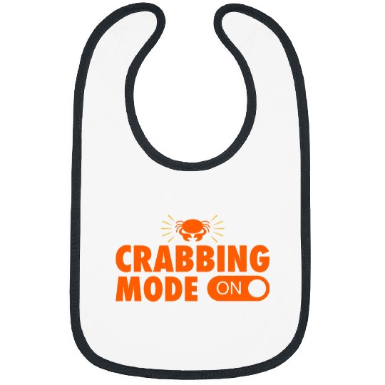 Fishing Fun Crabs Crabbing Mode On Funny Crabbing Crab Fishing Christmas Bibs