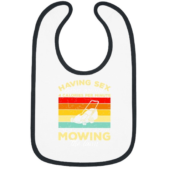 Lawn Mower Fun Grass Gardener 3 Bibs