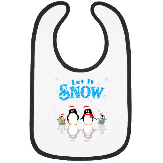 Penguin Pet Let It Snow Penguin Family Christmas 190 Bibs