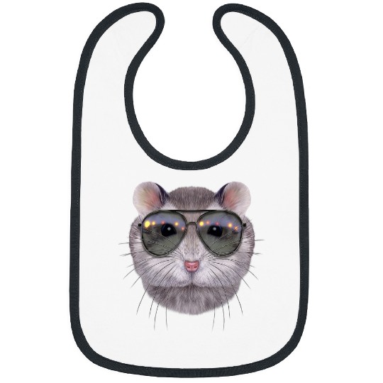 Hamster Pet Sapphire Dwarf Hamster Wear Swag Aviator Sunglass Bibs