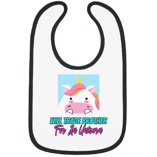 Unicorn Pet Family Siblings Pony Love Sister Trade Brother For Unicorn 5 Bibs
