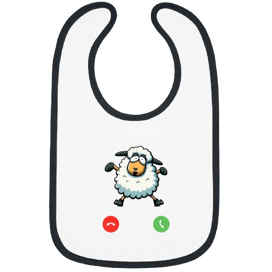Sheep Pet My Sheep are Calling Sheepherders Farmer Wool Bibs