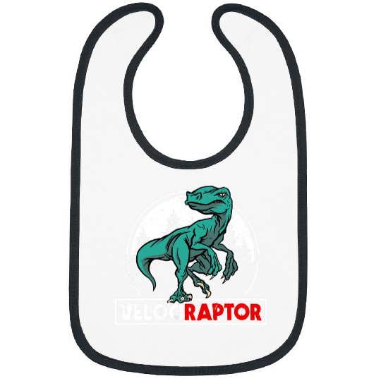 Dinosaur Pet Velociraptor Design Bibs