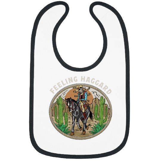 Horse Pet Feeling Haggard Country Music Western Outlaw Cowboy Old West Bibs