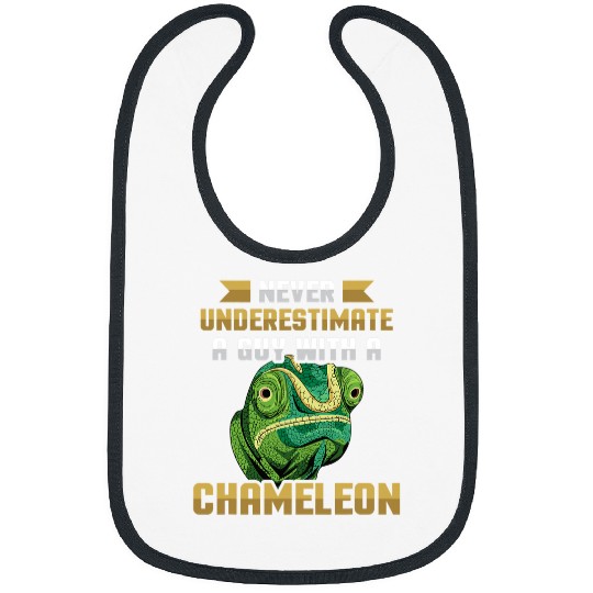 Chameleon Pet Mens Chameleon Design for a Chameleon Lover Bibs
